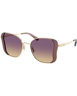 COACH 0Hc7188 Oversized Sunglasses - Purple
