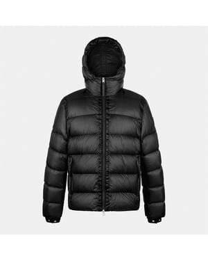 ARCTIC ARMY Polar Lw Puff Hooded Long Sleeve Short Puffer Jacket - Black