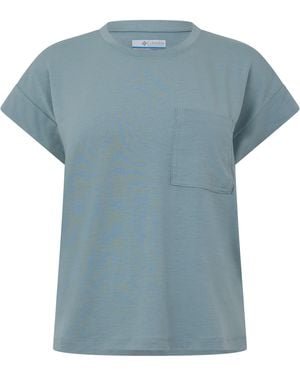 Columbia Daniela Ss Short Sleeve Performance T-Shirt - Blue