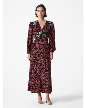 French Connection Delphine Long Maxi Dress - Red