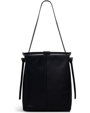Radley Connaught Leather Shoulder Strap Magnetic Bucket Bag - Black