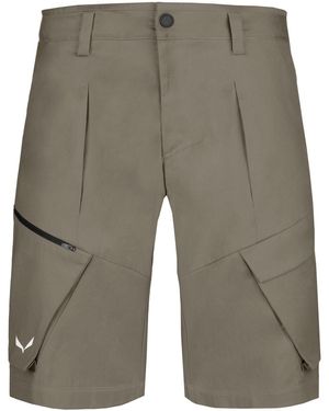 Salewa Puez Cargo Short-Sleeve Performance T-Shirt - Grey