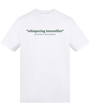 AWD Adults Printed Golf Masters Tee - White