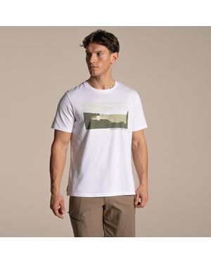 Craghoppers Sabden National Trust Collection Crew Neck T-Shirt - White