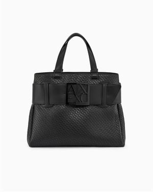 ARMANI EXCHANGE Shopping Bag - Black