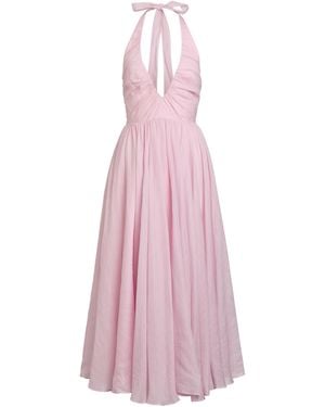 Bardot Dorota Halter Neck Cotton Midi Dress - Pink
