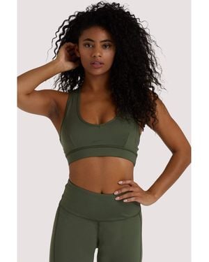 Wolf & Whistle Eco Dusty Racer Back Bra - Green