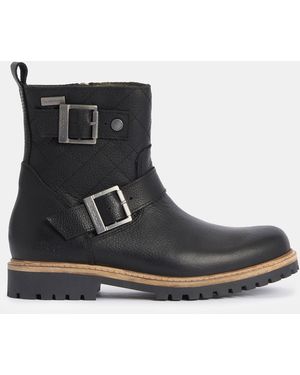 Barbour Bramble Double Buckle Boots - Black