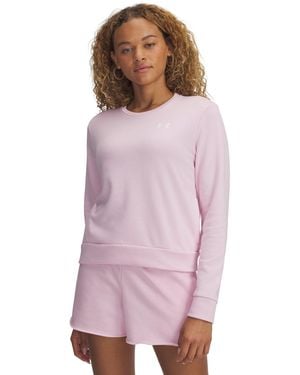 Under Armour Rival Terry Crew Sweatshirt - Purple