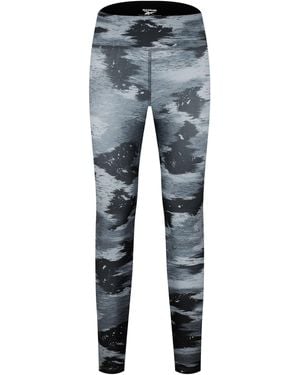 Reebok Workout Ready Camo Print Gym Legging - Blue