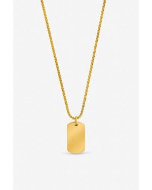 Inicio Waterproof Dog Tag Necklace - Grey