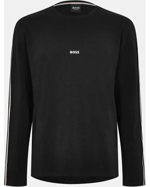BOSS Unique Ls-Shirt 10259900 02 - Black