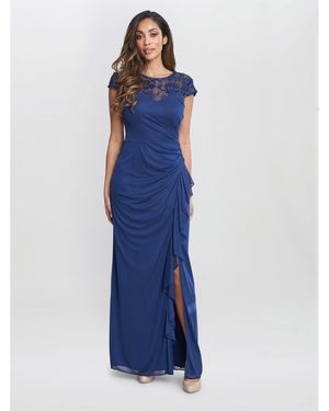 Gina Bacconi Cecilia Party Maxi Dress - Blue