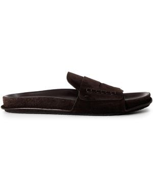 Jacquemus Mocassin Slides - Black