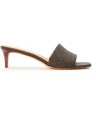 MICHAEL Michael Kors Elyse Heeled Mules - Brown