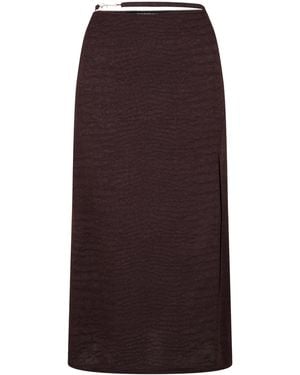 Jacquemus Jupe Notte Midi Skirt - Brown