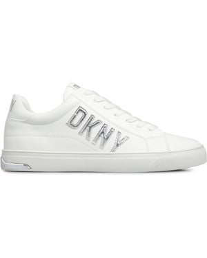 DKNY Adira Lace Up Low-Top Trainers - White