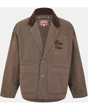 KENZO Workwear Harrington Jacket - Brown