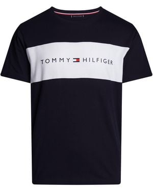 Tommy Hilfiger Cotton Panel T-Shirt - Blue