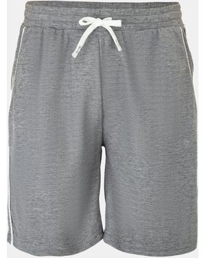 Fabric Waffle Shorts - Grey