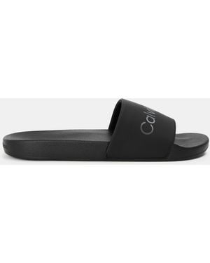 Calvin Klein Logo Sliders - Black