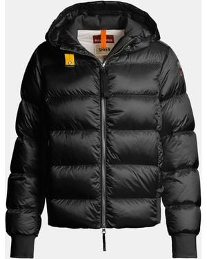 Parajumpers Mariah Water Resistant Duck Down Short Puffer Jacket - Black