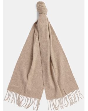 Barbour Lambswool Woven Scarf - Natural
