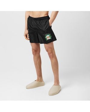 CASABLANCA L'Arch De Tennis Swim Shorts - Black
