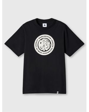 Pretty Green Pg Tour Logo Regular Fit T-Shirt - Black