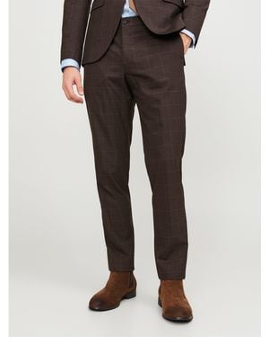 Jack & Jones Chequered Smart Trouser - Multicolour