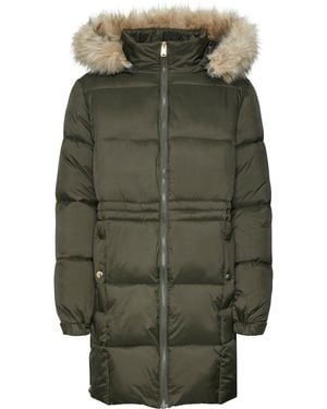 Vero Moda Vmpinar Quilted Water Resistant Short Puffer Jacket - Green