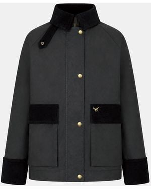 Jack Wills Jw Cord Barn Jkt Ld64 - Black