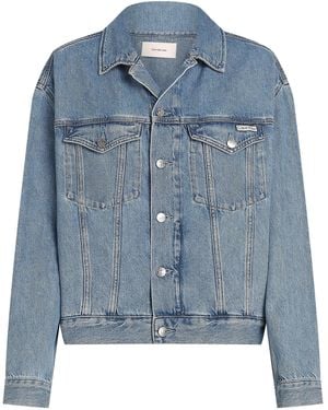 Calvin Klein Boxy Denim Jacket - Blue