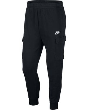Nike Sportswear Club Fleece Cargo Trousers - Black