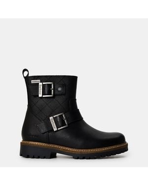 Barbour B.Li Biker Boots - Black