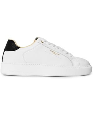Android Homme Zuma Leather Oversized Low-Top Trainers - White