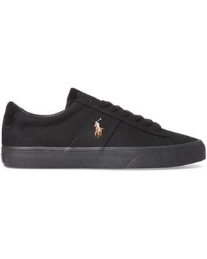 Polo Ralph Lauren Sayer Canvas Trainers - Black