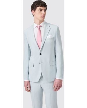 Twisted Tailor Lansdown Slim Fit Puppytooth Jacket - Blue