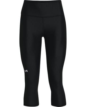 Under Armour Standard Heatgear High No-slip Waistband Pocketed Capri - Black