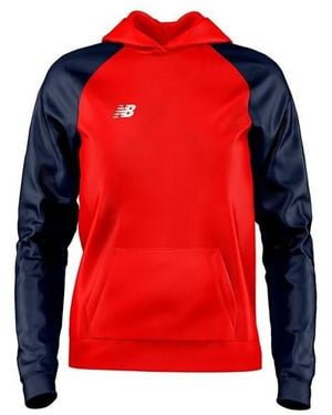 New Balance S Hoodie High Rise Red/navy Xl