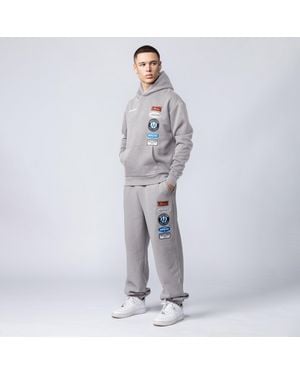 Mercier Hybrid Badge Joggers - Grey