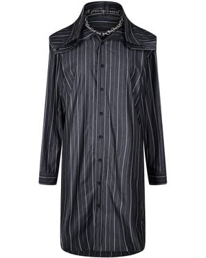 Y. Project Long-Sleeve Patterned Shirt - Blue