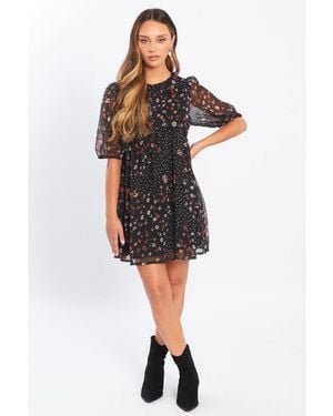 Wednesday's Girl Mini Dress - Black