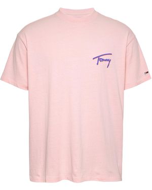 Tommy Hilfiger Faded Graphic T-Shirt - Pink