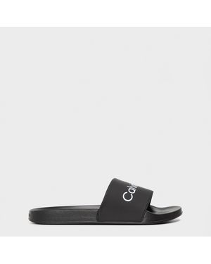 Calvin Klein Logo Sliders - Black