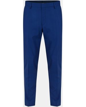 BOSS H Genius Straight Leg Trousers - Blue