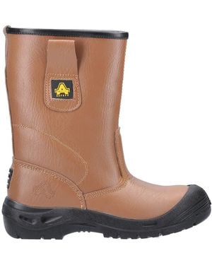 Amblers Safety Fs142 Water Resistant Pull On Safety Rigger Boot - Brown