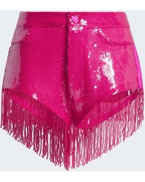 adidas Originals Adidas Ivy Park Sequin Shorts - Pink