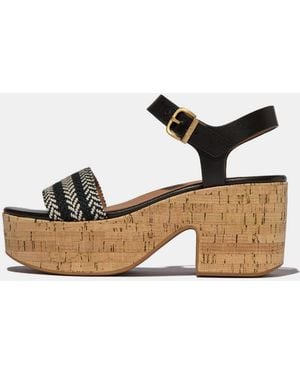 Fitflop Platfforms Ankle-Strap Sandals - Brown
