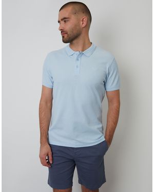 Threadbare Tb Malbork Short-Sleeve Polo Shirt - Blue